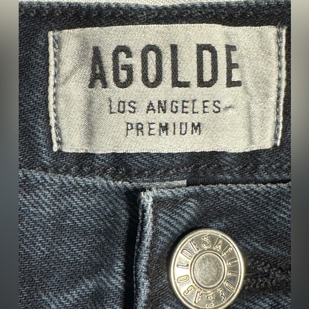 AGOLDE STRAIGHT LEG JEANS | Raw Hem | Size 24
